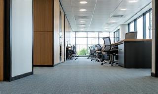 Clean and professional office carpet flooring
